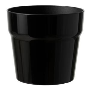Premium Pots For Plants - Black, 6 inch